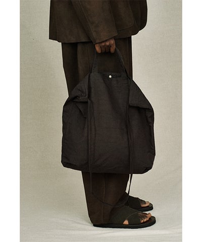 YOKO SAKAMOTOヨーコサカモトRESEARCHER BAG LARGE　[BLACK/YS - 26SS - BAG - NL - L]トートバッグ