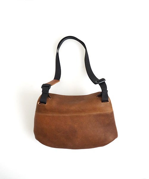 macromauro マクロマウロDEER LEATHER TONYBOB[brown]ディアレザートニーボブミニ がま口ショルダーバッグ