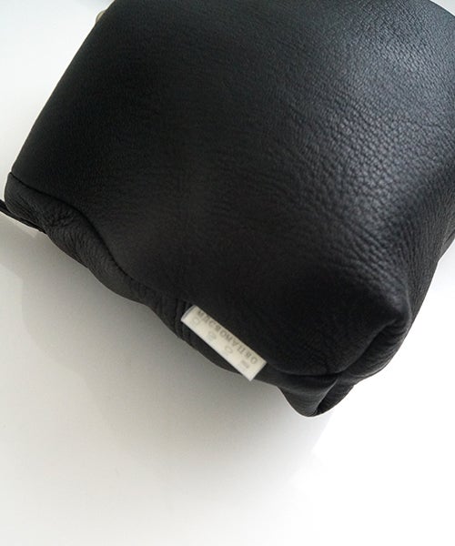 macromauro マクロマウロDEER LEATHER GANMA MINI [black]ディアレザーガンマミニ がま口ショルダーバッグ
