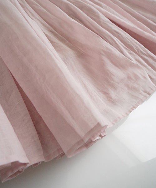 suzuki takayuki スズキタカユキtiered skirt [S261-25/pale foggy rose]ロングスカート
