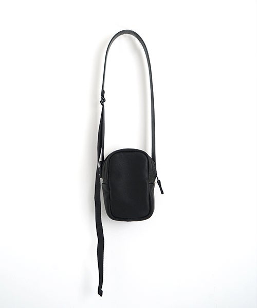 macromauro マクロマウロDEER LEATHER BOX BAG S black