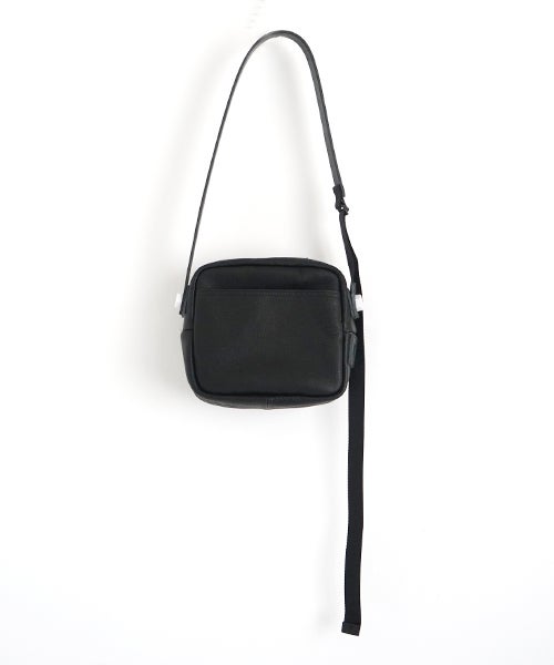 macromauro マクロマウロDEER LEATHER BOX BAG L black