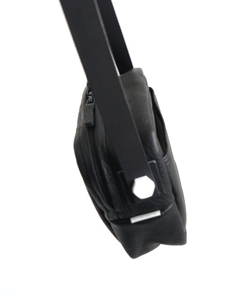 macromauro マクロマウロDEER LEATHER BOX BAG L black