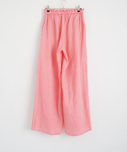 uzuki takayukiスズキタカユキgarthered pants II [S261-26ss/pink]ギャザーパンツ