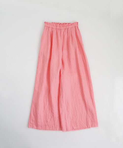 uzuki takayukiスズキタカユキgarthered pants II [S261-26ss/pink]ギャザーパンツ