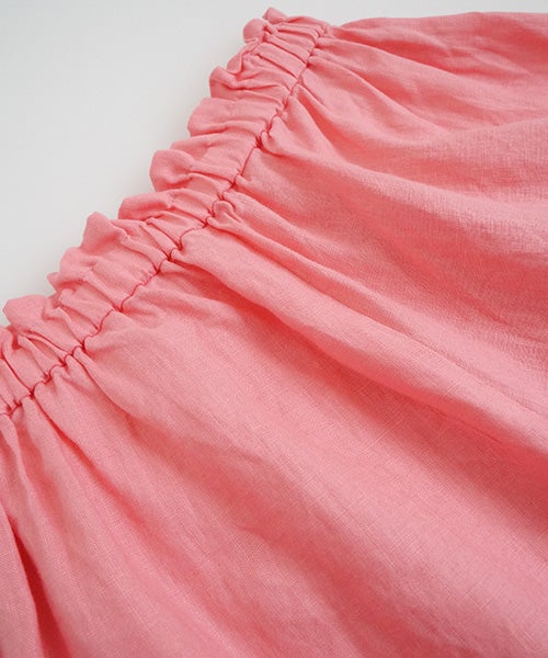 uzuki takayukiスズキタカユキgarthered pants II [S261-26ss/pink]ギャザーパンツ