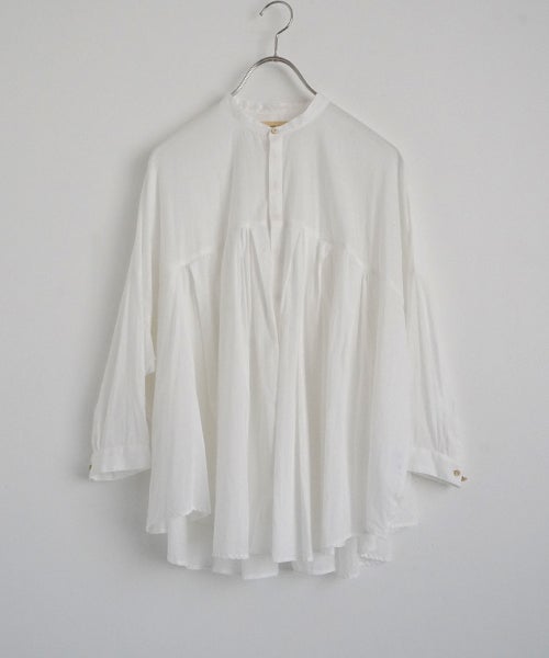  suzuki takayukiスズキタカユキtucked cape blouse [S261-19/off white]