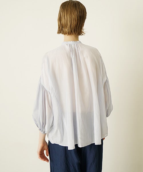 2026ss スズキタカユキ　レイヤードブラウス suzuki takayuki スズキタカユキ layered blouse S261-09 ミスト