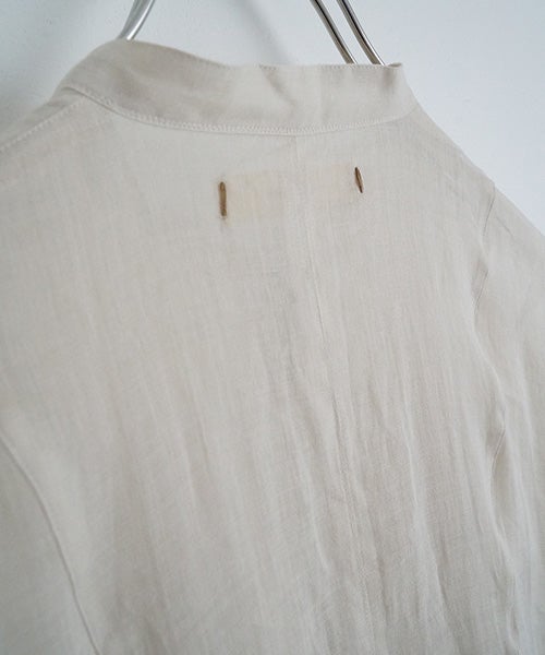 suzuki takayukiスズキタカユキband-sleeve dress [S261-23/mist white］バンドスリーヴドレス