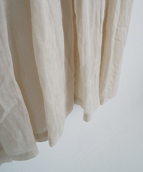 suzuki takayukiスズキタカユキband-sleeve dress [S261-23/mist white］バンドスリーヴドレス