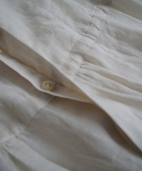 suzuki takayukiスズキタカユキband-sleeve dress [S261-23/mist white］バンドスリーヴドレス