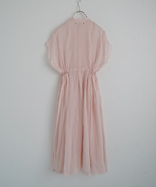  suzuki takayukiスズキタカユキband-sleeve dress [S261-23/pale peach blossom］バンドスリーヴドレス 