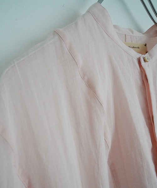  suzuki takayukiスズキタカユキband-sleeve dress [S261-23/pale peach blossom］バンドスリーヴドレス 