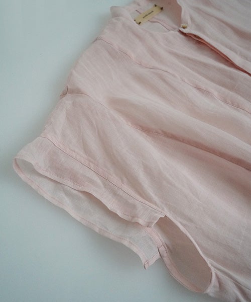  suzuki takayukiスズキタカユキband-sleeve dress [S261-23/pale peach blossom］バンドスリーヴドレス 