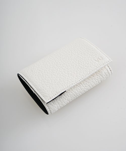 VU PRODUCTB12 mini walletdeer leather /white