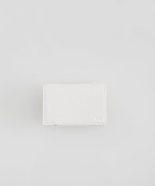 VU PRODUCTB12 mini walletdeer leather /white