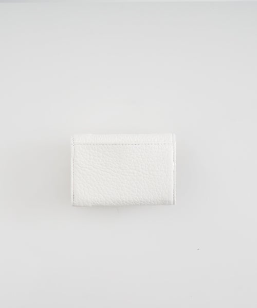 VU PRODUCTB12 mini walletdeer leather /white
