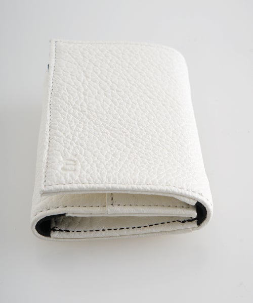 VU PRODUCTB12 mini walletdeer leather /white