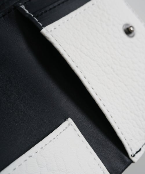VU PRODUCTB12 mini walletdeer leather /white