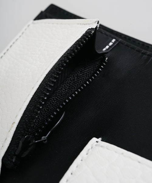 VU PRODUCTB12 mini walletdeer leather /white
