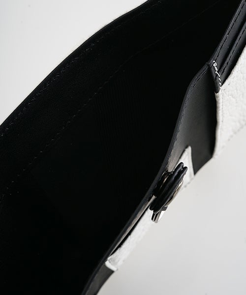 VU PRODUCTB12 mini walletdeer leather /white