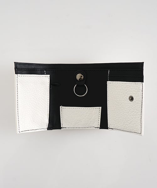 VU PRODUCTB12 mini walletdeer leather /white