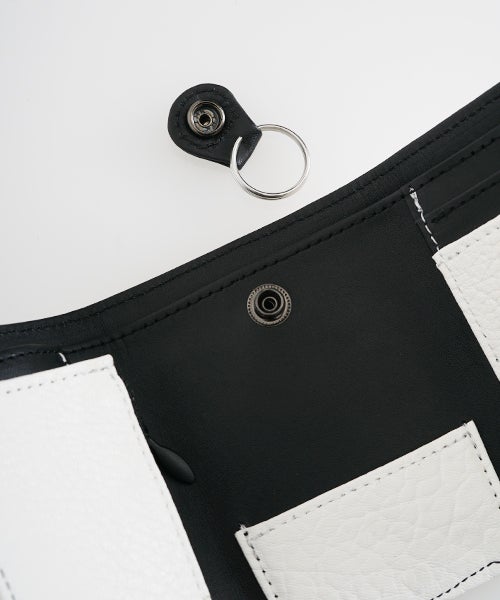 VU PRODUCTB12 mini walletdeer leather /white