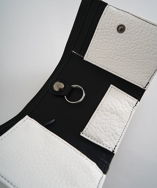VU PRODUCTB12 mini walletdeer leather /white