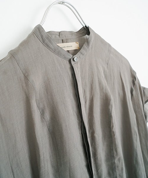 suzuki takayuki スズキタカユキ band-sleeve dress [S261-23/lead grey］バンドスリーヴドレス