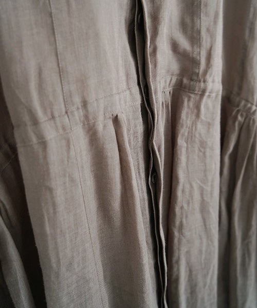 suzuki takayuki スズキタカユキ band-sleeve dress [S261-23/lead grey］バンドスリーヴドレス