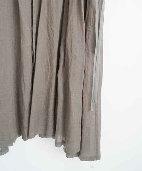 suzuki takayuki スズキタカユキ band-sleeve dress [S261-23/lead grey］バンドスリーヴドレス
