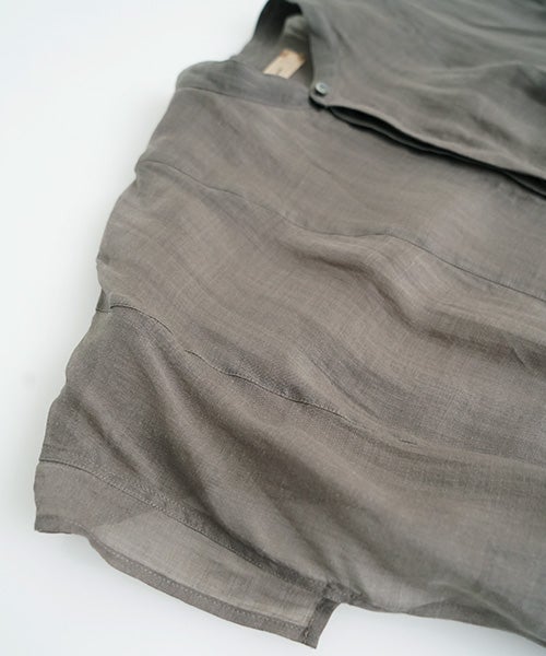 suzuki takayuki スズキタカユキ band-sleeve dress [S261-23/lead grey］バンドスリーヴドレス