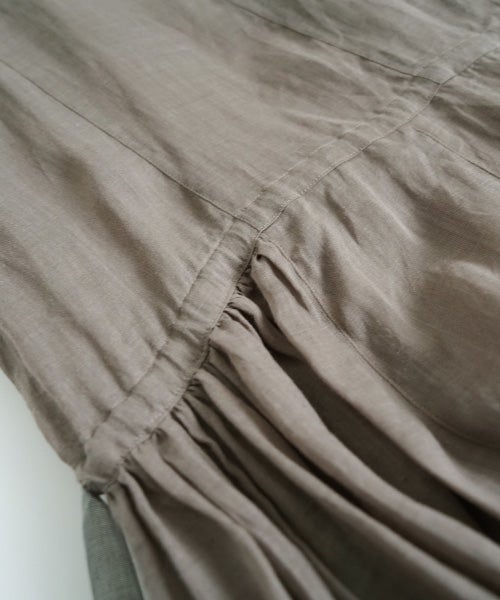 suzuki takayuki スズキタカユキ band-sleeve dress [S261-23/lead grey］バンドスリーヴドレス