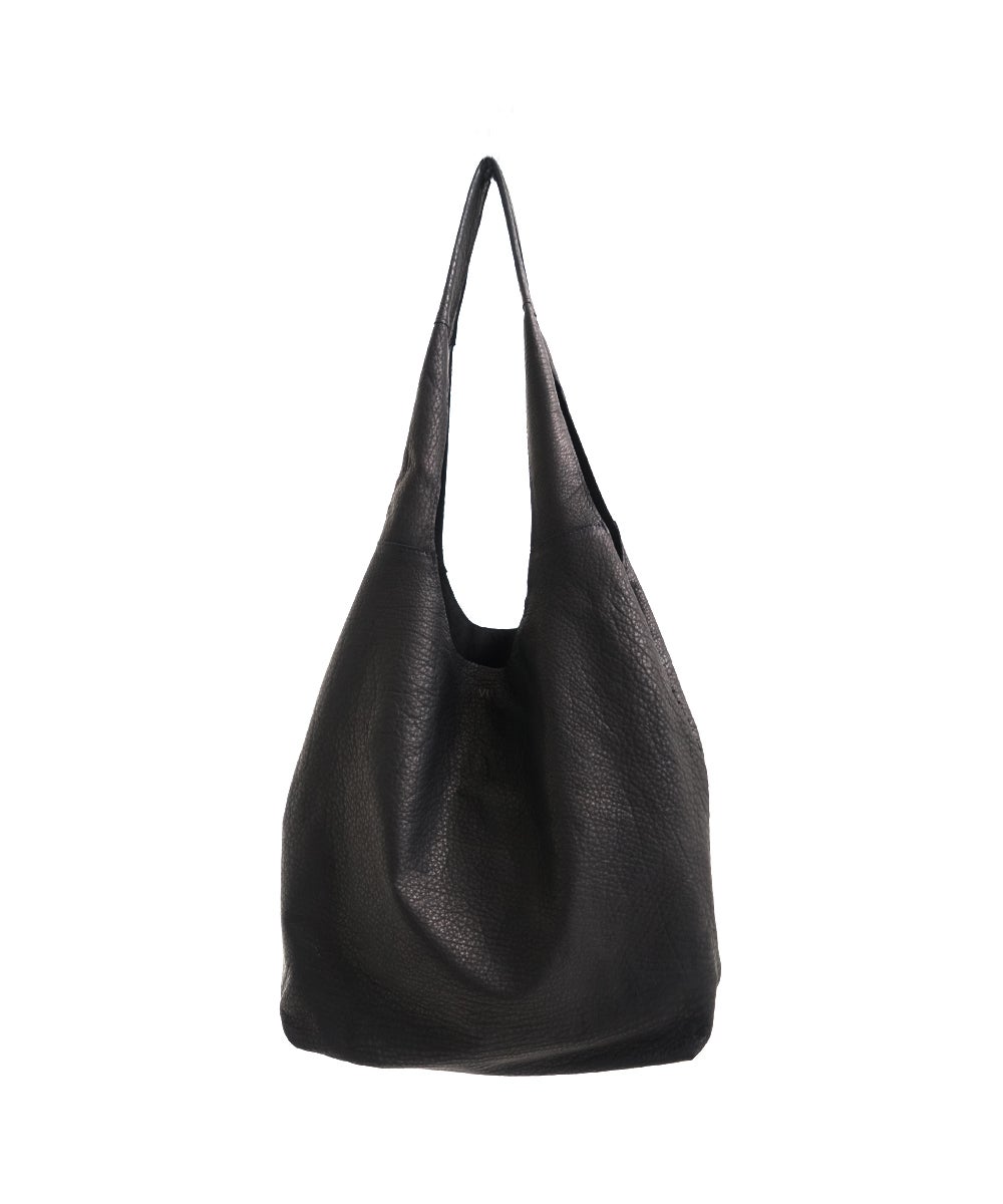 VUm PRODUCT B23 packable tote deer leather / black