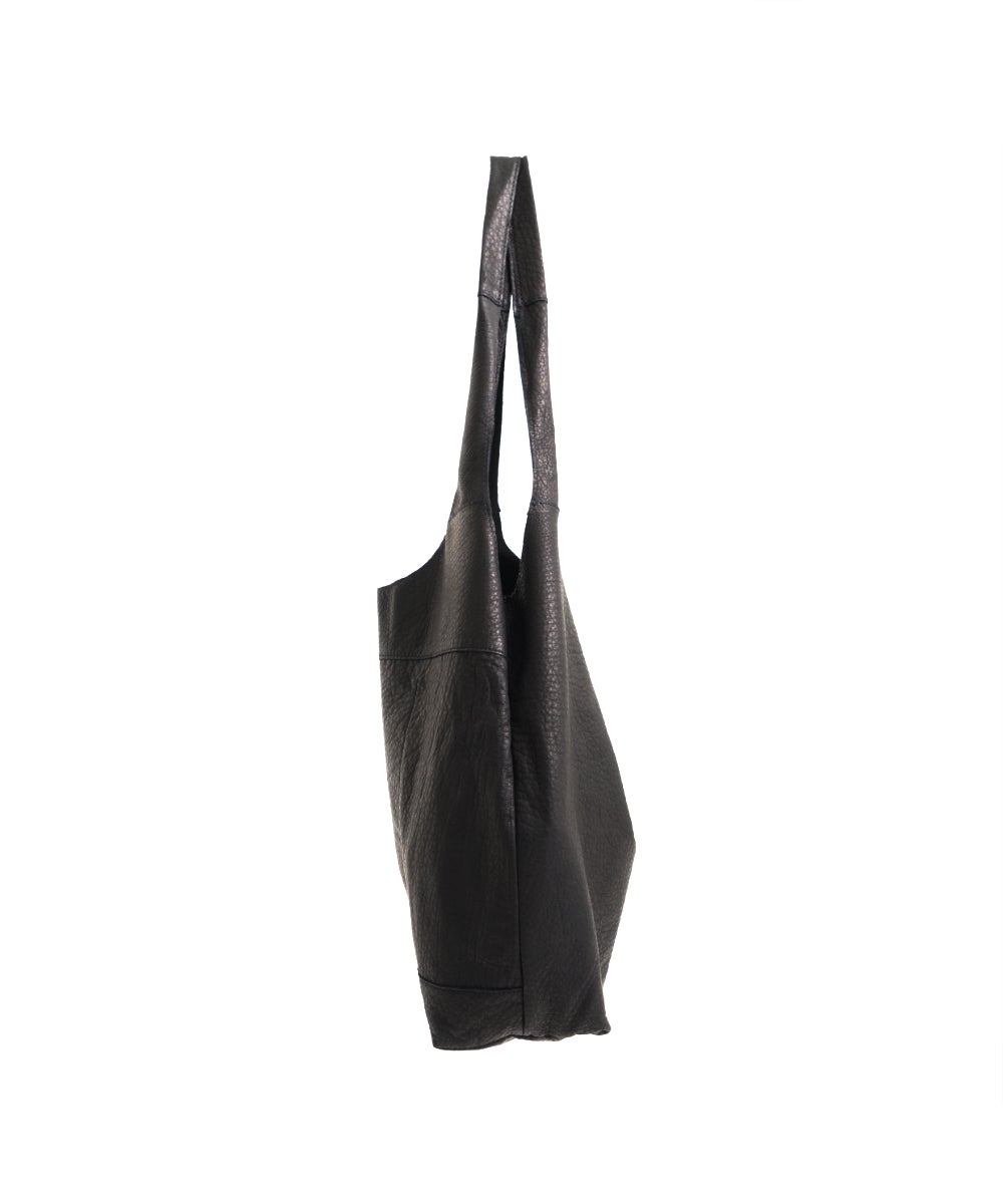 VUm PRODUCT B23 packable tote deer leather / black