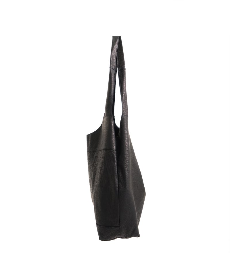 VUm PRODUCT B23 packable tote deer leather / black