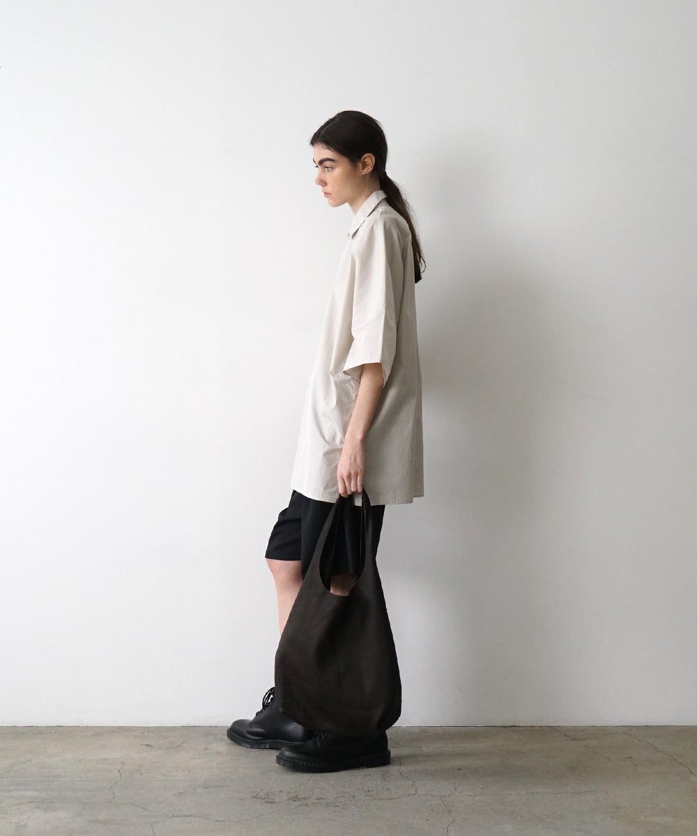 VUm PRODUCT B23 packable tote deer leather / black
