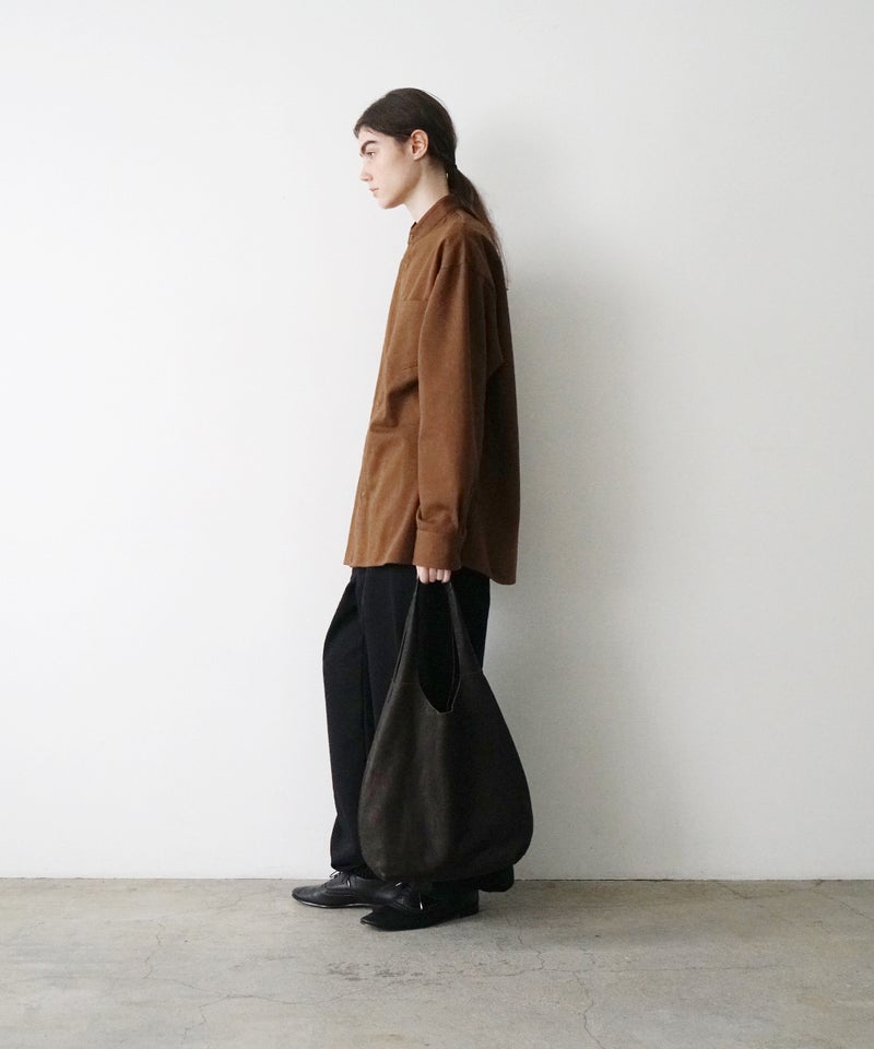 VUm PRODUCT B23 packable tote deer leather / dark brown