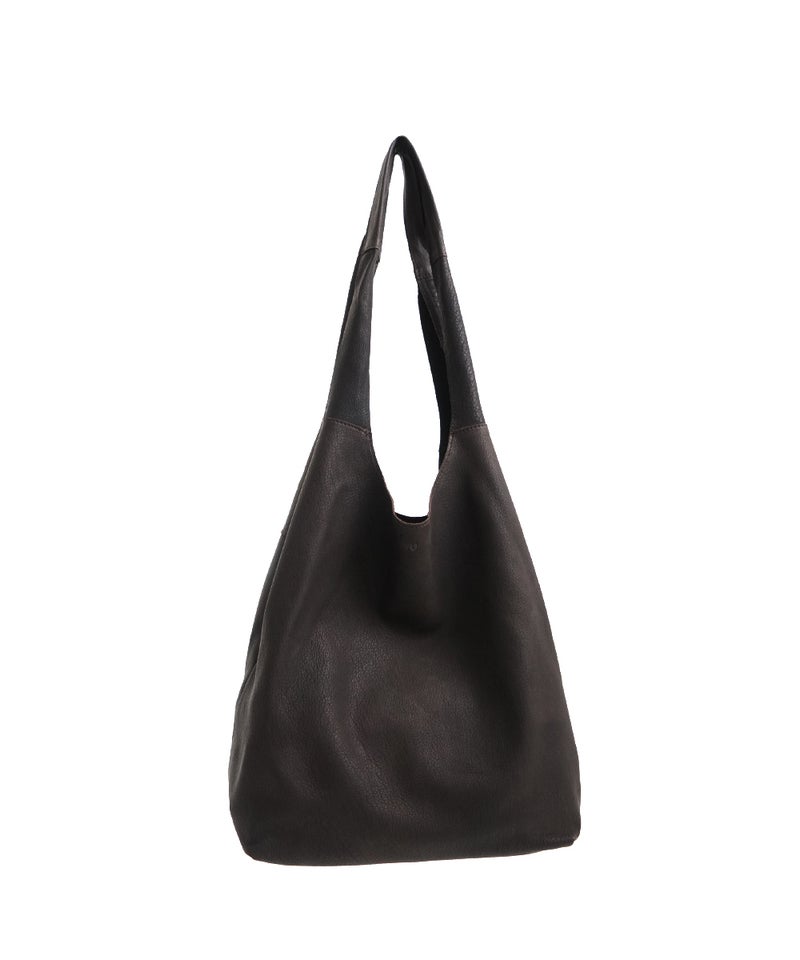 ディアレザー パッカブルトートバッグ DARK BROWN