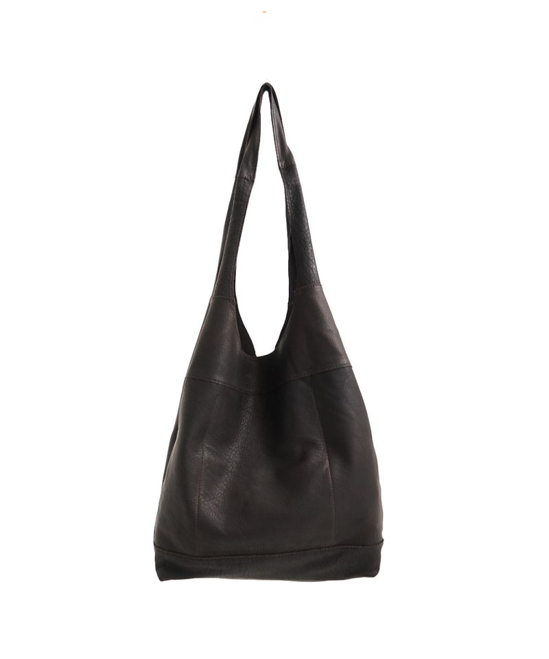 VUm PRODUCT B23 packable tote deer leather / dark brown