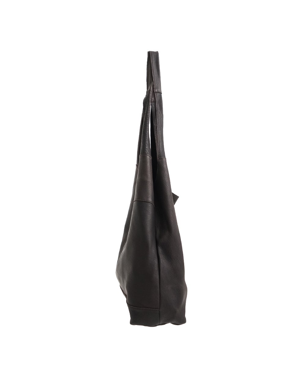 VUm PRODUCT B23 packable tote deer leather / dark brown