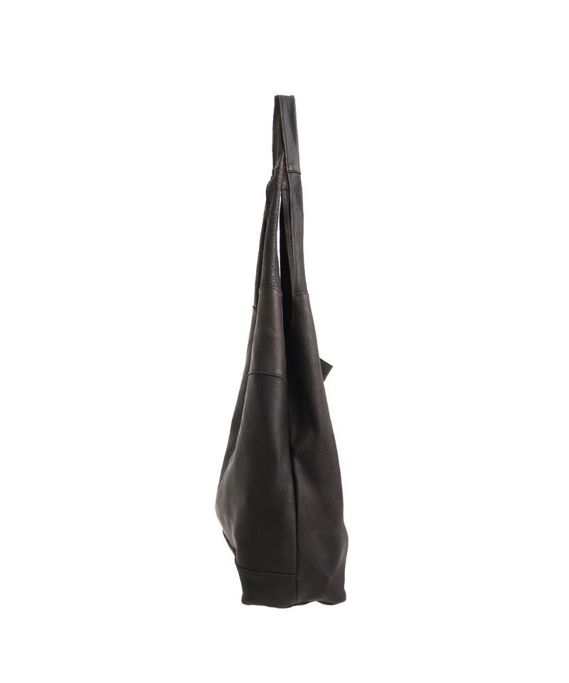 VUm PRODUCT B23 packable tote deer leather / dark brown