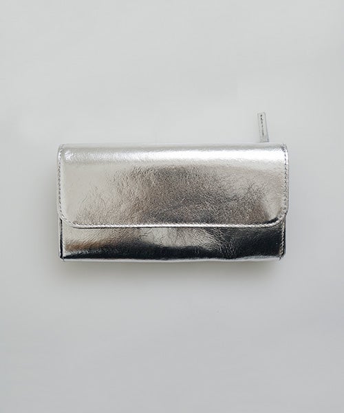 Mochiモチlong wallet (ma-pro-09 /silver)鹿革/ロングウォレット
