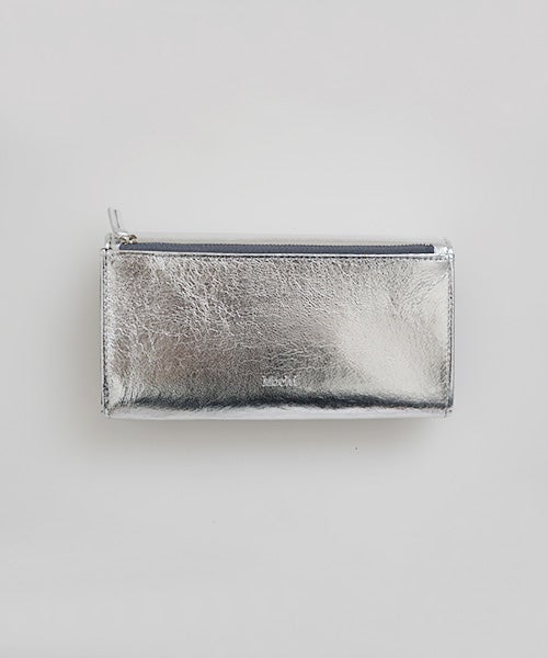 Mochiモチlong wallet (ma-pro-09 /silver)鹿革/ロングウォレット