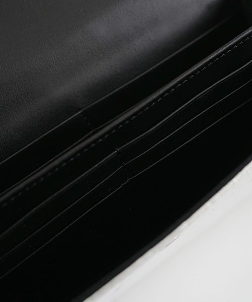 Mochiモチlong wallet (ma-pro-09 /silver)鹿革/ロングウォレット