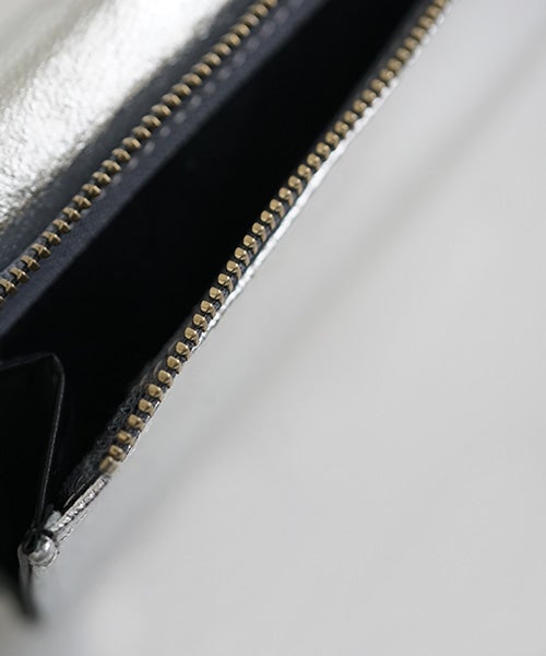 Mochiモチlong wallet (ma-pro-09 /silver)鹿革/ロングウォレット