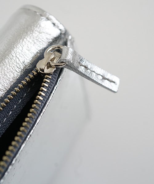Mochiモチlong wallet (ma-pro-09 /silver)鹿革/ロングウォレット