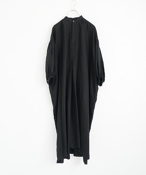 suzuki takayukiスズキタカユキpuff-sleeve dress [black] 