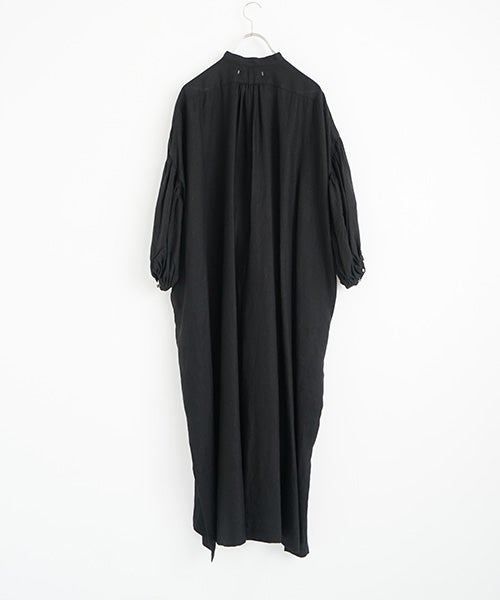 suzuki takayukiスズキタカユキpuff-sleeve dress [black] 