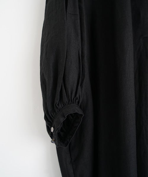 suzuki takayukiスズキタカユキpuff-sleeve dress [black] 